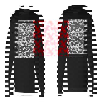 エッシャーにインスパイアされた鳥のテッセレーション。 長袖Tシャツ - Kawaiitshirt