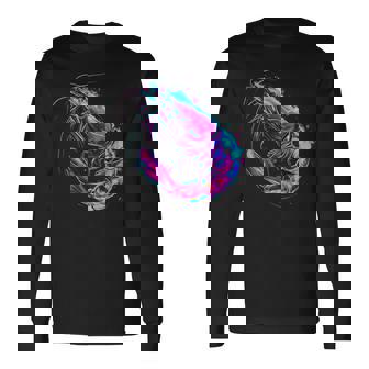 エビ 海 海 海 エビ 海 動物 海洋 哺乳類 モチーフ 長袖Tシャツ - Kawaiitshirt