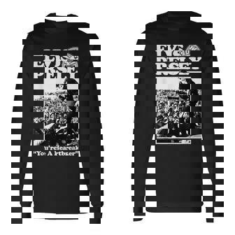 エルヴィス・ア・ハートブレイカー キング・オブ・ロックンロール 音楽 長袖Tシャツ - Kawaiitshirt