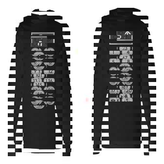 エレベーターボタン ファニーエレベーター 長袖Tシャツ - Kawaiitshirt