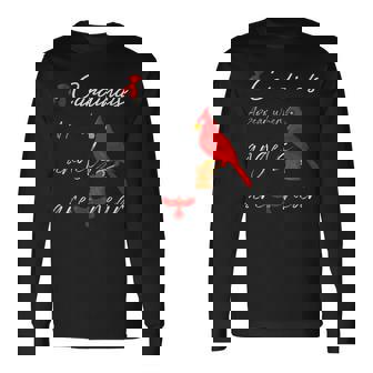 エンジェルが近くにいるとカーディナルが現れる 長袖Tシャツ - Kawaiitshirt