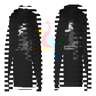 オウム エキゾチック トロピカル 動物 長袖Tシャツ - Kawaiitshirt