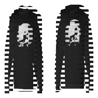 オオカミの遠吠え ライトローンウルフ 長袖Tシャツ - Kawaiitshirt