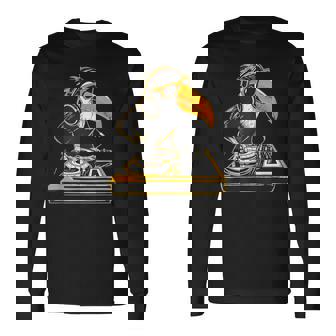 オオハシ Dj ターンテーブル Dj オオハシハウス ミュージック テクノ ビートメーカー 長袖Tシャツ - Kawaiitshirt