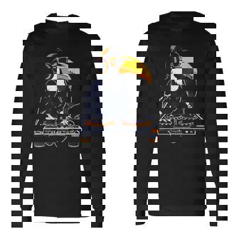 オオハシ Dj ターンテーブル Dj オオハシ テクノ ビートメーカー ハウスミュージック 長袖Tシャツ - Kawaiitshirt