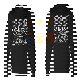 オクトーバーフェストをモチーフにしたビールジョッキ、ヴィースンのプレッツェル 長袖Tシャツ - Kawaiitshirt