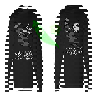 オクラさん 長袖Tシャツ - Kawaiitshirt