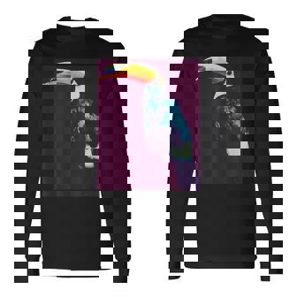 オニオオハシ 鳥 長袖Tシャツ - Kawaiitshirt