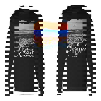 オレゴン州 ポートランドのお土産 ポートランド 長袖Tシャツ - Kawaiitshirt