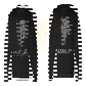 オークリー、カリフォルニア幾何学 トライバルカントリーアート 長袖Tシャツ - Kawaiitshirt