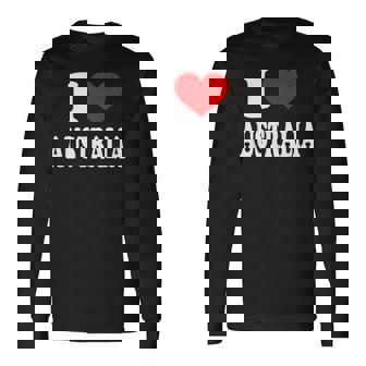 オーストラリア アイ・ハート・オーストラリア アイ・ラブ・オーストラリア 長袖Tシャツ - Kawaiitshirt