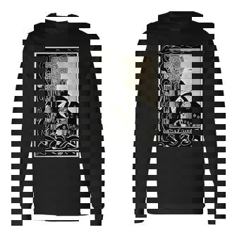 オーブリー・ビアズリー作「女に似た悪魔」1893 長袖Tシャツ - Kawaiitshirt