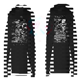 オールドスクールチョロチカーノギャングスターアート 長袖Tシャツ - Kawaiitshirt