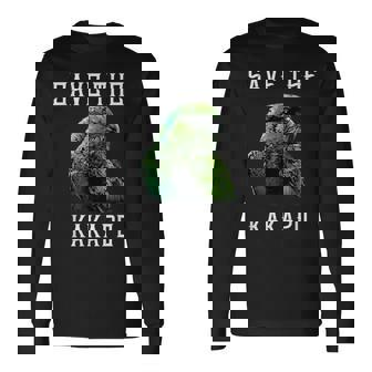 カカポ オウム ニュージーランド カカポ 鳥ave The Kakapo 長袖Tシャツ - Kawaiitshirt