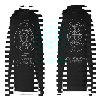 カタカムナウタヒ 三種の神器（ヤタノカガミ 八咫鏡、剣、勾玉） 神代文字 長袖Tシャツ - Kawaiitshirt