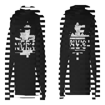 カナダ Never 51 Never 51Sttate カナダ カナダ 国旗 長袖Tシャツ - Kawaiitshirt