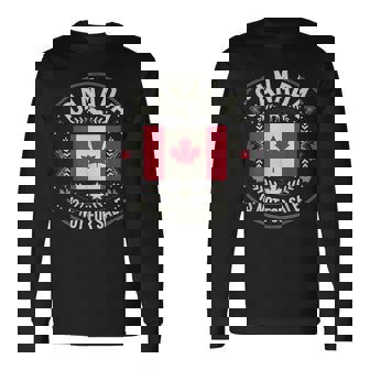 カナダは非売品です 愛国的なカナダ人 長袖Tシャツ - Kawaiitshirt