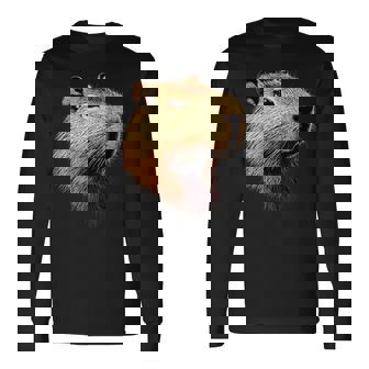 カピバラ Be Capy カピバラ げっ歯類 おもしろカピバラ Capybara 長袖Tシャツ - Kawaiitshirt