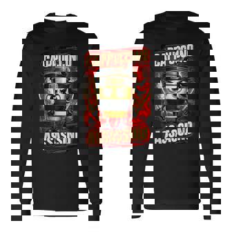 カプチーノ アサシーノ イタリアン ブレイン ミーム 日本語 忍者 長袖Tシャツ - Kawaiitshirt