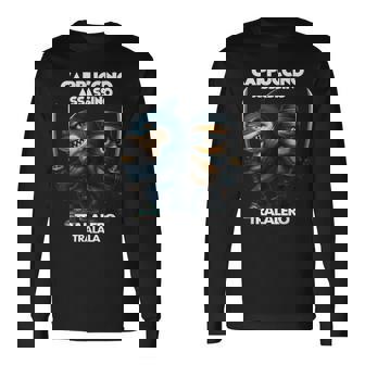 カプチーノ アサシーノ トラレロ トラララ イタリアン ブレイン ミーム 長袖Tシャツ - Kawaiitshirt