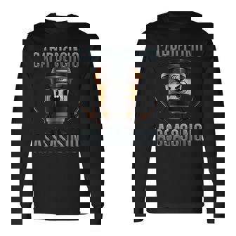 カプチーノ アサシーノ ブレイン レッド 長袖Tシャツ - Kawaiitshirt