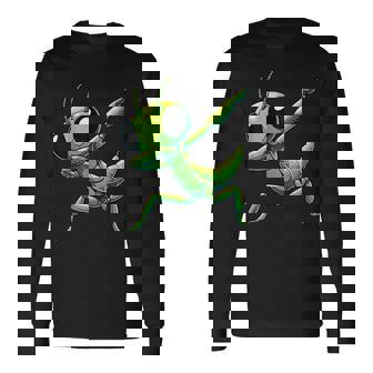 カマキリ、おかしなカマキリ 長袖Tシャツ - Kawaiitshirt