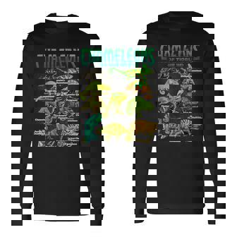 カメレオンズ・オブ・ザ・ワールド 知育爬虫類 トカゲ好き 長袖Tシャツ - Kawaiitshirt