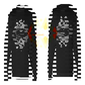 カヤック ヴィンテージ レトロ 山 カヌー カヌー カヤック 長袖Tシャツ - Kawaiitshirt