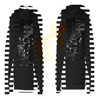 カラヴァッジョの聖マタイの召し 長袖Tシャツ - Kawaiitshirt