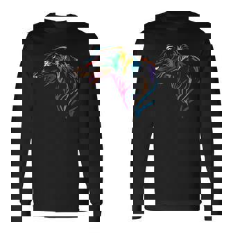 カラー ボルゾイ I ボルゾイ Barzaia Dogs ロシアン・グレイハウンド 長袖Tシャツ - Kawaiitshirt