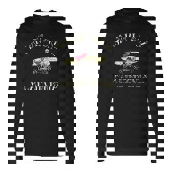 カリフォルニア州サンタクルーズトラベリングサーファー 長袖Tシャツ - Kawaiitshirt