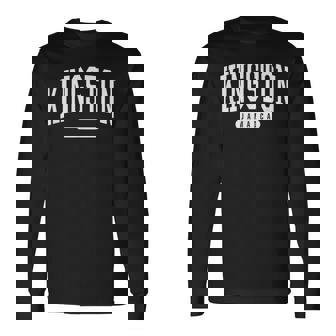 カレッジスタイル キングストン ジャマイカ お土産 ギフト 長袖Tシャツ - Kawaiitshirt