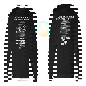 カワウソ 動物 カワウソ 長袖Tシャツ - Kawaiitshirt