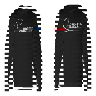 カンヌフランス-カンヌフランス脚本 長袖Tシャツ - Kawaiitshirt