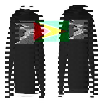 ガイアナ国旗グラフィック メンズ レディース キッズ 長袖Tシャツ - Kawaiitshirt