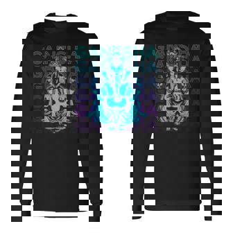 ガネーシャ 古代ヒンズー教神 ヒンズー教神話 長袖Tシャツ - Kawaiitshirt