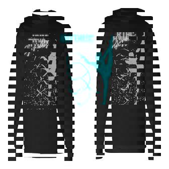 ガールズ 新体操 ティール 長袖Tシャツ - Kawaiitshirt