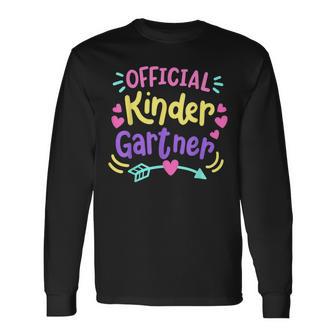 キッズ 公式 幼稚園 レトロ 入園初日 長袖Tシャツ - Kawaiitshirt