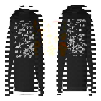 キノコ 菌類 キノコ キノコ シュルーム好き コテージコア 長袖Tシャツ - Kawaiitshirt