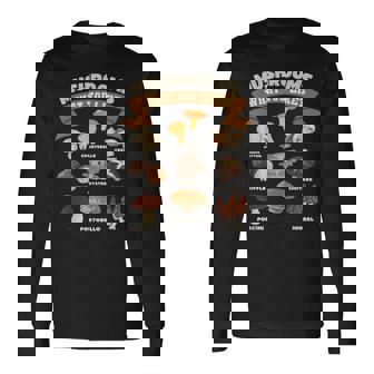 キノコ、好きなものキノコの種類 長袖Tシャツ - Kawaiitshirt