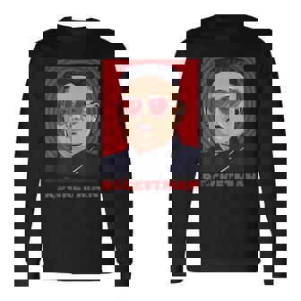 キム・ジョンウン、ファニー・ロケットマン・パロディ・ロックンロール 長袖Tシャツ - Kawaiitshirt