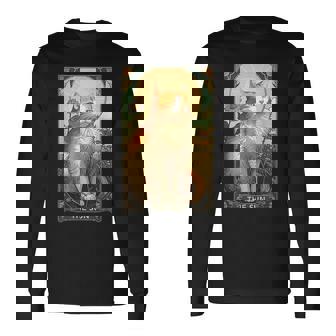 キャットタロットカード、サンタロットカード、アールヌーボーtシャツ 長袖Tシャツ - Kawaiitshirt