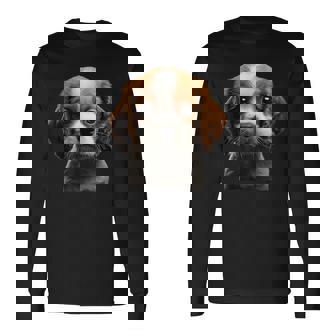 キャバリアキングチャールズスパニエル子犬 長袖Tシャツ - Kawaiitshirt