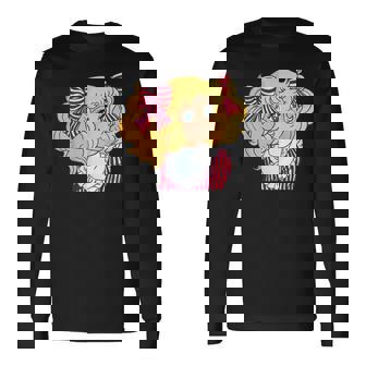 キャンディ キャンディ 日本 レトロ ヴィンテージ 80年代 アニメ 漫画 長袖Tシャツ - Kawaiitshirt