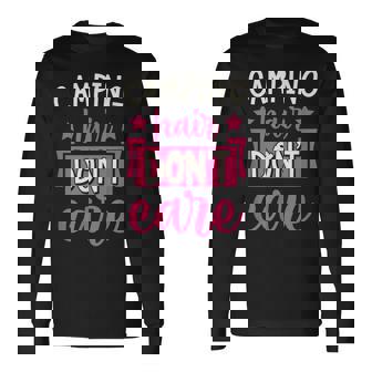 キャンピングヘア Don't Care 長袖Tシャツ - Kawaiitshirt