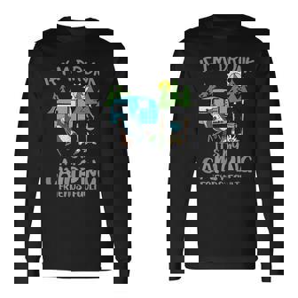 キャンプ 面白い キャンピング 楽しい キャンプファイヤー キャンピングカー 旅 長袖Tシャツ - Kawaiitshirt