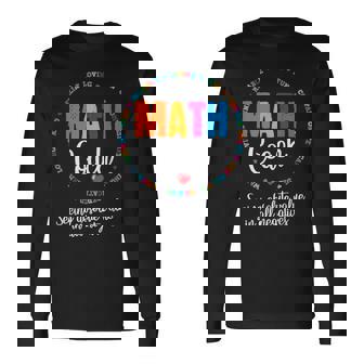 キュートな数学コーチティーシャツ 数学オタク 長袖Tシャツ - Kawaiitshirt