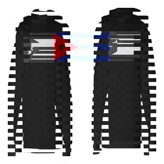 キューバ国旗 長袖Tシャツ - Kawaiitshirt