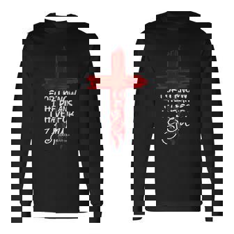 キリスト教の引用句 信仰 エレミヤ 2911 長袖Tシャツ - Kawaiitshirt