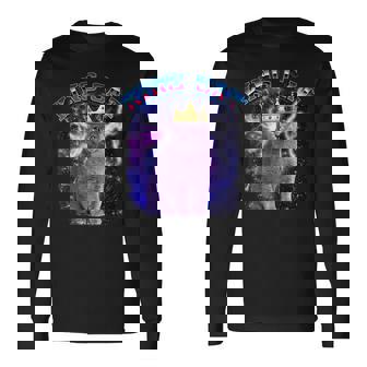 キングキャット ギャラクシーのブリティッシュショートヘア猫 子猫猫 長袖Tシャツ - Kawaiitshirt